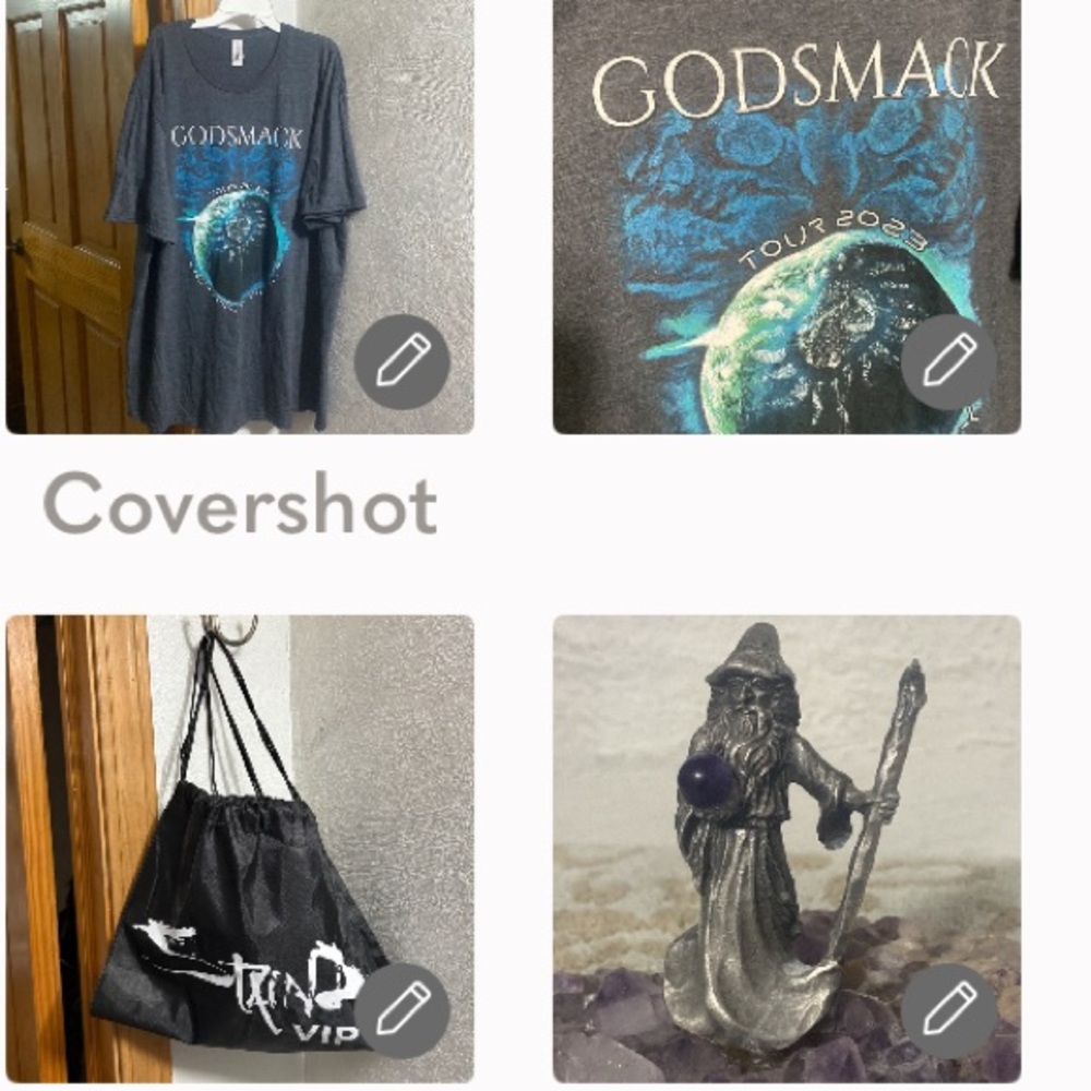 Godsmack+Staind 23’tour tee+VIP Stain’d bag+Wizard🔮 🧙🏻‍♂️💎Amethyst
